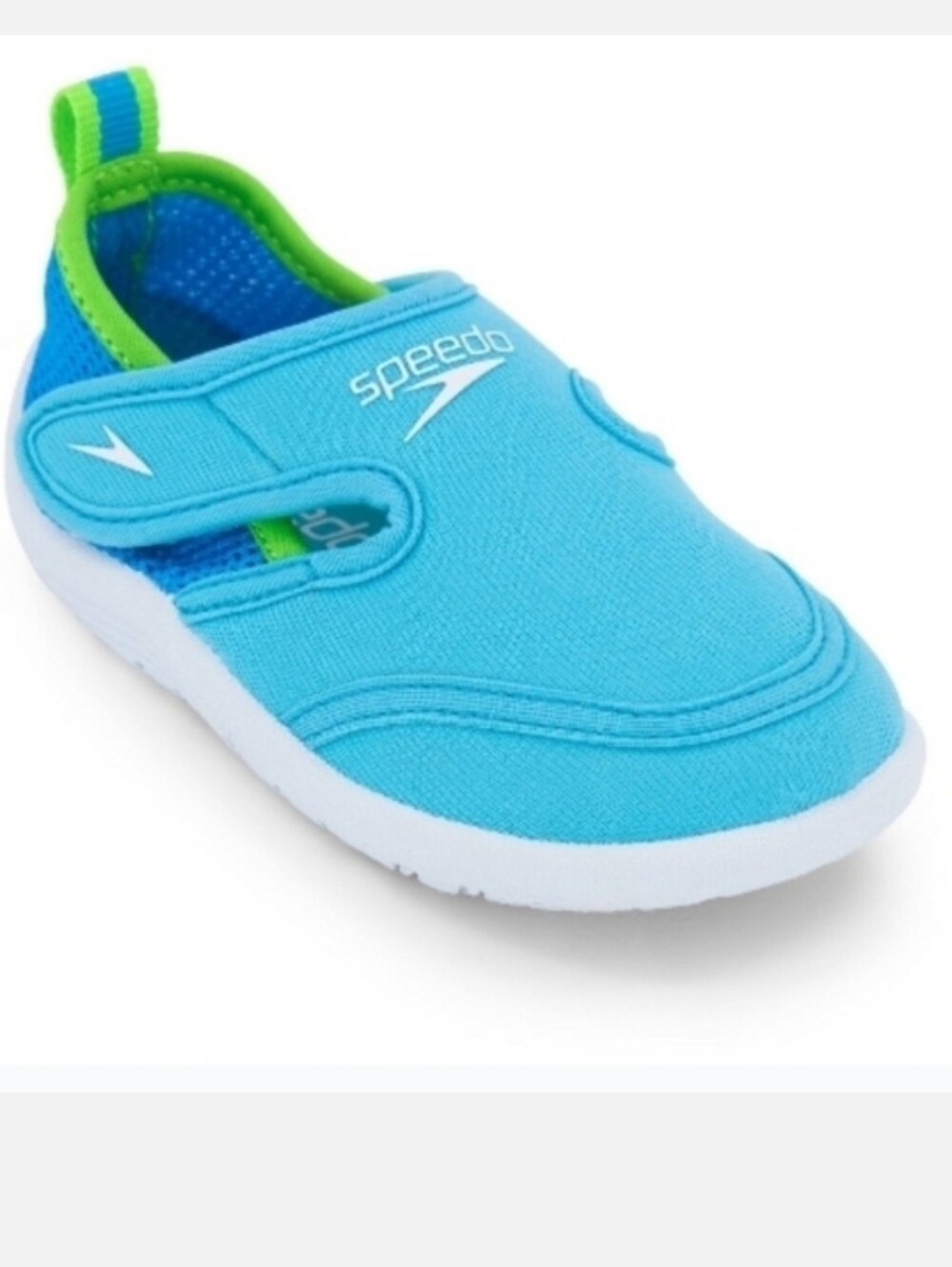 Speedo Kids' Aqua Sock - Blue with Green Trim